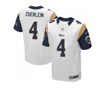 Nike Los Angeles Rams #4 Greg Zuerlein White Men Stitched NFL Elite Jersey