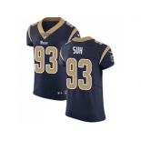 Nike Los Angeles Rams #93 Ndamukong Suh Navy Blue Team Color Men Stitched NFL Vapor Untouchable Elite Jersey