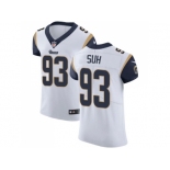 Nike Los Angeles Rams #93 Ndamukong Suh White Men Stitched NFL Vapor Untouchable Elite Jersey