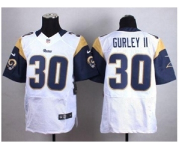 Nike St. Louis Rams #30 Todd Gurley II white jerseys(Elite)