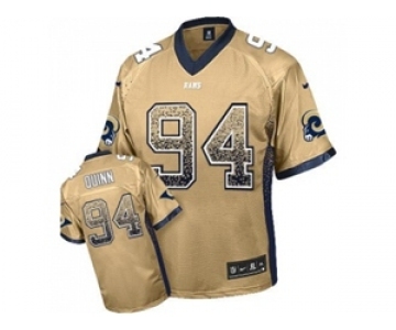 Nike St. Louis Rams #94 Robert Quinn Gold jerseys(Elite Drift Fashion)