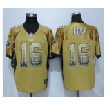 Nike St.Louis Rams #16 Jared Goff Drift Fashion Gold Jerseys[Elite]