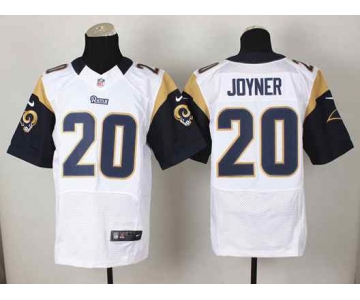 nike nfl jerseys st. louis rams #20 joyner white[Elite]