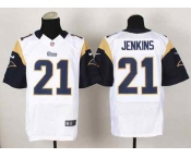 nike nfl jerseys st. louis rams #21 jenkins white[Elite]