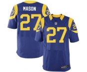 nike nfl jerseys st. louis rams #27 mason lt.blue[Elite]