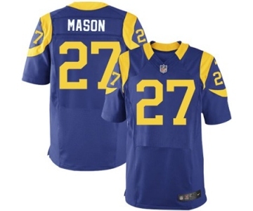 nike nfl jerseys st. louis rams #27 mason lt.blue[Elite]