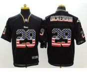 nike nfl jerseys st. louis rams #29 dickerson black[Elite USA flag fashion]