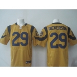 nike nfl jerseys st. louis rams #29 eric dickerson yellow[Elite]