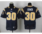 nike nfl jerseys st. louis rams #30 stack blue[Elite]