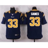 nike nfl jerseys st. louis rams #33 gaines blue[Elite]