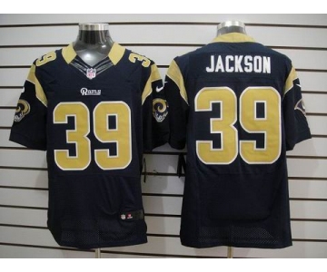 nike nfl jerseys st. louis rams #39 jackson dk.blue[Elite]