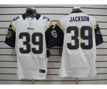 nike nfl jerseys st. louis rams #39 jackson white[Elite]