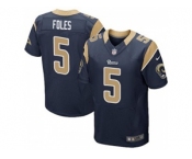 nike nfl jerseys st. louis rams #5 foles dk.blue[Elite]