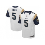 nike nfl jerseys st. louis rams #5 foles white[Elite]