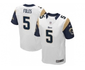 nike nfl jerseys st. louis rams #5 foles white[Elite]