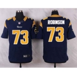 nike nfl jerseys st. louis rams #73 robinson blue[Elite]