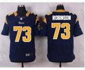 nike nfl jerseys st. louis rams #73 robinson blue[Elite]