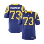 nike nfl jerseys st. louis rams #73 robinson lt.blue[Elite]