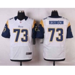 nike nfl jerseys st. louis rams #73 robinson white[Elite]