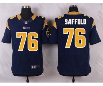 nike nfl jerseys st. louis rams #76 saffold blue[Elite]