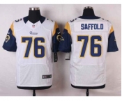 nike nfl jerseys st. louis rams #76 saffold white[Elite]