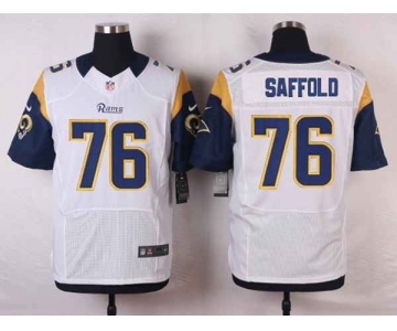 nike nfl jerseys st. louis rams #76 saffold white[Elite]