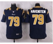 nike nfl jerseys st. louis rams #79 havenstein blue[Elite][havenstein]