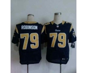 nike nfl jerseys st. louis rams #79 robinson blue[Elite]