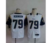 nike nfl jerseys st. louis rams #79 robinson white[Elite]