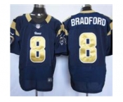 nike nfl jerseys st. louis rams #8 bradford blue[Elite]