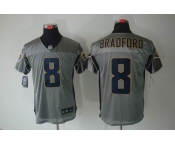 nike nfl jerseys st. louis rams #8 bradford grey[Elite shadow]