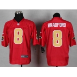 nike nfl jerseys st. louis rams #8 bradford red[Elite]