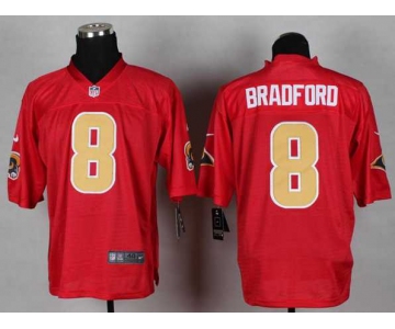 nike nfl jerseys st. louis rams #8 bradford red[Elite]