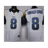 nike nfl jerseys st. louis rams #8 bradford white[Elite]