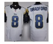 nike nfl jerseys st. louis rams #8 bradford white[Elite]