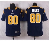 nike nfl jerseys st. louis rams #80 bruce blue[Elite]