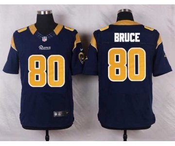 nike nfl jerseys st. louis rams #80 bruce blue[Elite]