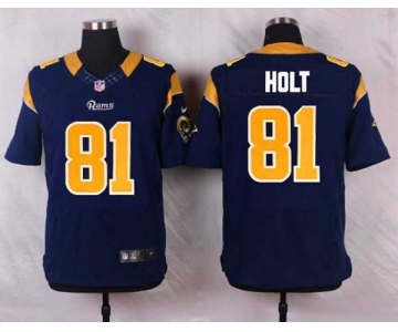 nike nfl jerseys st. louis rams #81 holt blue[Elite][holt]