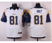 nike nfl jerseys st. louis rams #81 holt white[Elite][holt]