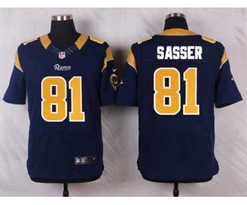 nike nfl jerseys st. louis rams #81 sasser blue[Elite]