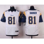 nike nfl jerseys st. louis rams #81 sasser white[Elite]