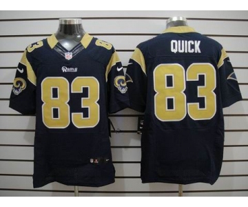 nike nfl jerseys st. louis rams #83 quick dk.blue[Elite]