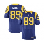 nike nfl jerseys st. louis rams #89 cook lt.blue[Elite]