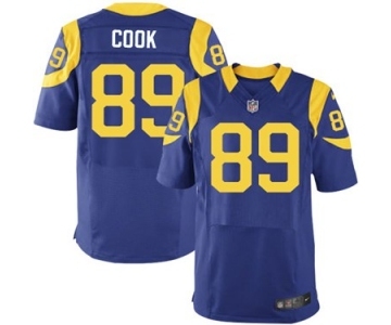 nike nfl jerseys st. louis rams #89 cook lt.blue[Elite]