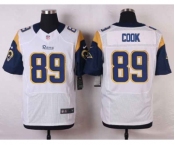 nike nfl jerseys st. louis rams #89 cook white[Elite]