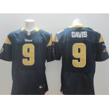 nike nfl jerseys st. louis rams #9 davis blue[Elite]