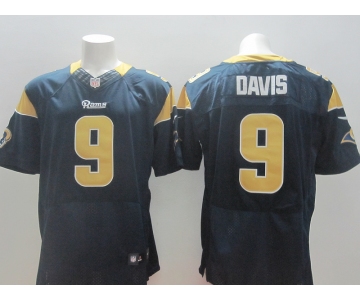 nike nfl jerseys st. louis rams #9 davis blue[Elite]