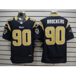 nike nfl jerseys st. louis rams #90 brockers dk.blue[Elite]