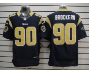 nike nfl jerseys st. louis rams #90 brockers dk.blue[Elite]