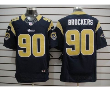 nike nfl jerseys st. louis rams #90 brockers dk.blue[Elite]